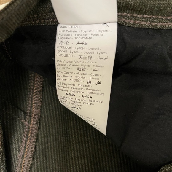 SALSA NEW! Khaki Green RARE! CARROT SLENDER Button Fly Jeans Sz 31x32 NEW! - Picture 5 of 7